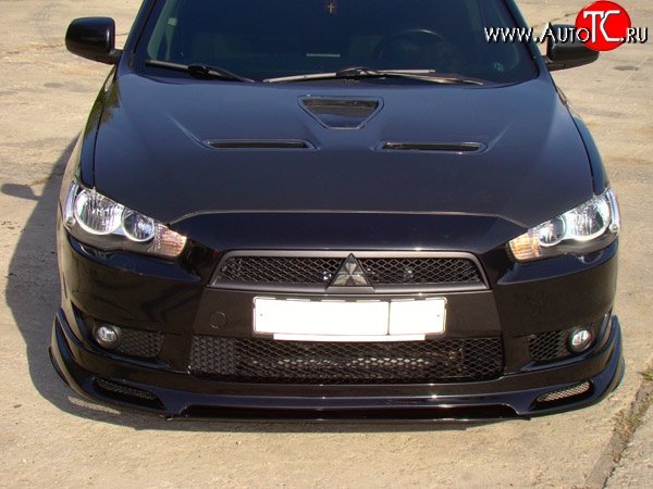 31 799 р. Пластиковый капот Evo Mitsubishi Lancer 10 CY седан дорестайлинг (2007-2010) (Неокрашенный)  с доставкой в г. Воронеж