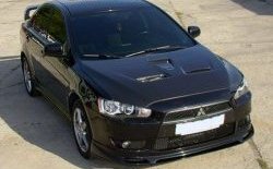 31 799 р. Пластиковый капот Evo Mitsubishi Lancer 10 CY седан дорестайлинг (2007-2010) (Неокрашенный)  с доставкой в г. Воронеж. Увеличить фотографию 6