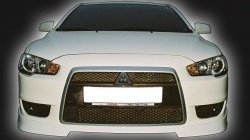4 249 р. Накладка переднего бампера GT Dynamics Mitsubishi Lancer 10 CY седан дорестайлинг (2007-2010) (Неокрашенная)  с доставкой в г. Воронеж. Увеличить фотографию 2