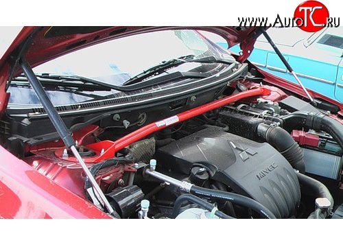 3 189 р. Растяжка передних стоек Sport Mitsubishi Lancer 10 CY седан рестайлинг (2011-2017)  с доставкой в г. Воронеж