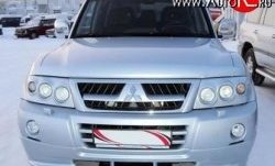 10 599 р. Накладка переднего бампера Sport Mitsubishi Pajero 3 V70 дорестайлинг (1999-2003) (Неокрашенная)  с доставкой в г. Воронеж. Увеличить фотографию 2