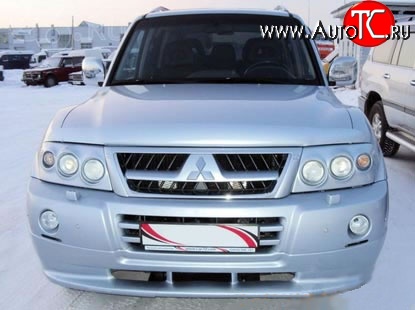 5 949 р. Вставки для модульной оптики Sport Mitsubishi Pajero 3 V70 дорестайлинг (1999-2003) (кузов: дорестайлинг (без креплений))  с доставкой в г. Воронеж
