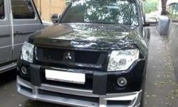 10 599 р. Накладка переднего бампера Sport Mitsubishi Pajero 4 V80 дорестайлинг (2006-2011) (Неокрашенная)  с доставкой в г. Воронеж. Увеличить фотографию 2