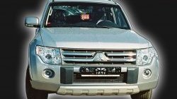 10 499 р. Накладка переднего бампера GT Dynamics Mitsubishi Pajero 4 V80 дорестайлинг (2006-2011) (Дорестайлинг, Неокрашенная)  с доставкой в г. Воронеж. Увеличить фотографию 2
