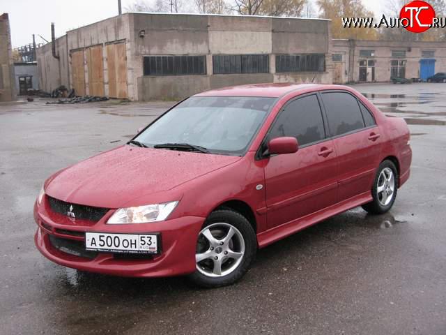 3 399 р. Пороги накладки Mitsubishi Lancer 9 CS седан 2-ой рестайлинг (2005-2009)  с доставкой в г. Воронеж