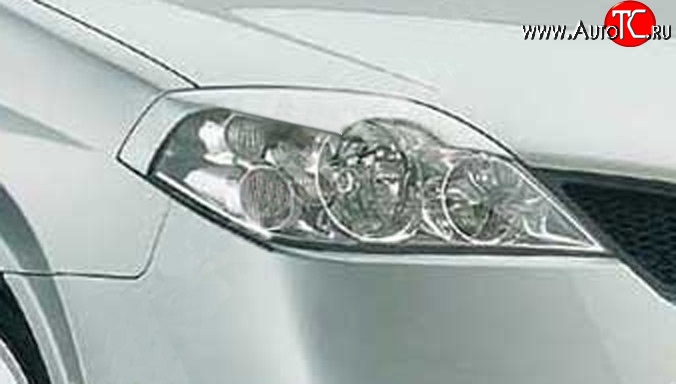 1 249 р. Реснички AS-Concept на фары Nissan Primera 3 универсал P12 (2002-2008) (Неокрашенные)  с доставкой в г. Воронеж