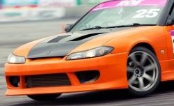 5 349 р. Передний бампер V-speed Nissan Silvia S15 (1999-2002) (Неокрашенный)  с доставкой в г. Воронеж. Увеличить фотографию 2