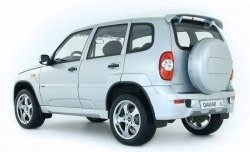 4 199 р. Комплект накладок на двери Dakar Chevrolet Niva 2123 рестайлинг (2009-2020) (Неокрашенные)  с доставкой в г. Воронеж. Увеличить фотографию 2