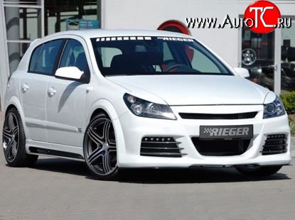 10 499 р. Передний бампер Rieger Opel Astra H хэтчбек 5дв дорестайлинг (2004-2007) (Неокрашенный)  с доставкой в г. Воронеж