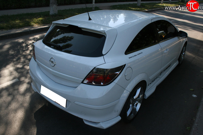 1 299 р. Комплект накладок задних фонарей Global Tuning  Opel Astra  H GTC (2004-2011) хэтчбек 3 дв. дорестайлинг, хэтчбек 3 дв. рестайлинг (Неокрашенные)  с доставкой в г. Воронеж