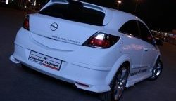 3 499 р. Комплект накладок на задний бампер Global Tuning Opel Astra H GTC хэтчбек 3 дв. дорестайлинг (2004-2006) (Неокрашенная)  с доставкой в г. Воронеж. Увеличить фотографию 2