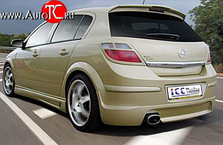 7 349 р. Спойлер ICC на  Opel Astra  H (2004-2007) хэтчбек 5дв дорестайлинг (Неокрашенный)  с доставкой в г. Воронеж