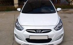 3 399 р. Накладка CT на передний бампер Hyundai Solaris RBr седан дорестайлинг (2010-2014) (Неокрашенная)  с доставкой в г. Воронеж. Увеличить фотографию 4