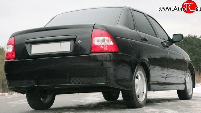 4 399 р. Задний бампер Снайпер ( Лада Приора 2170 седан дорестайлинг (2007-2014) (Неокрашенный)  с доставкой в г. Воронеж