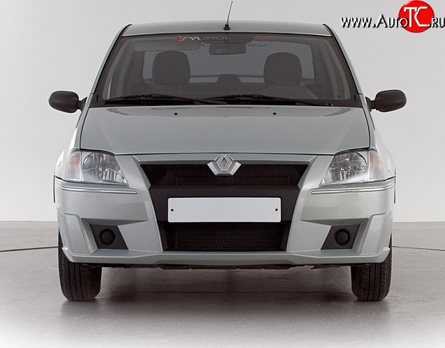 4 249 р. Передний бампер Классик 2 Renault Logan 1 дорестайлинг (2004-2010) (Неокрашенный)  с доставкой в г. Воронеж