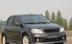 9 799 р. Передний бампер Power DM 2  Renault Logan  1 (2010-2016), Лада Ларгус (2012-2021) (Без сетки, Неокрашенный)  с доставкой в г. Воронеж. Увеличить фотографию 1