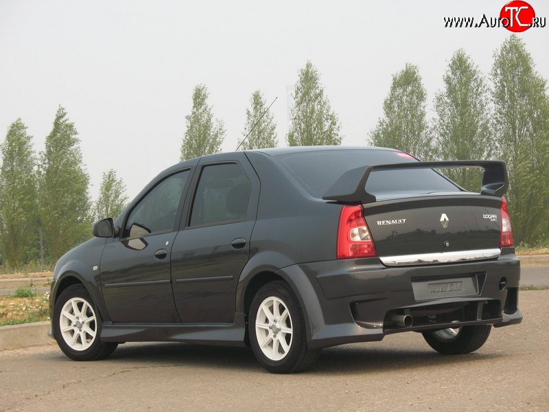 6 499 р. Спойлер Power DM 2 Renault Logan 1 рестайлинг (2010-2016) (Неокрашенный)  с доставкой в г. Воронеж