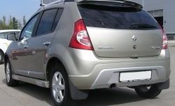 6 549 р. Пороги накладки Kart RS Renault Sandero (BS) (2009-2014) (Неокрашенные)  с доставкой в г. Воронеж. Увеличить фотографию 2