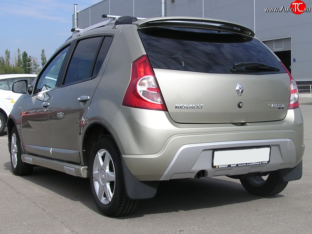 9 799 р. Задний бампер Kart RS Renault Sandero (BS) (2009-2014) (Неокрашенный)  с доставкой в г. Воронеж