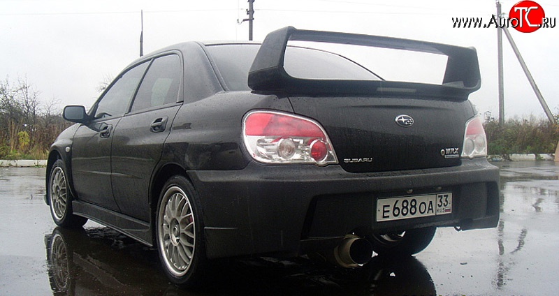 15 699 р. Задний бампер Zero Sport Subaru Impreza GE седан (2007-2012) (Неокрашенный)  с доставкой в г. Воронеж
