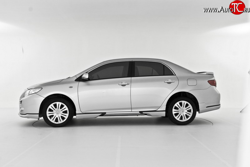 2 499 р. Пороги RS Toyota Corolla E150 седан дорестайлинг (2006-2010) (Неокрашенные)  с доставкой в г. Воронеж