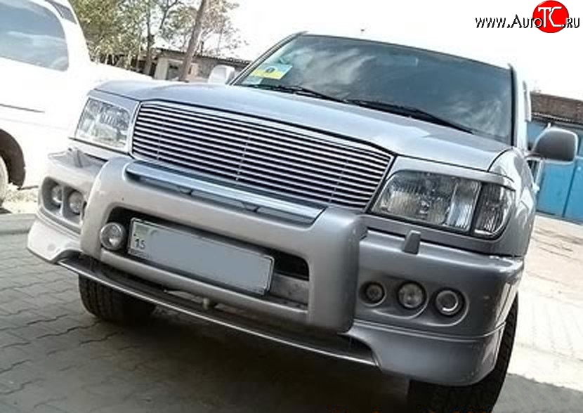 8 949 р. Накладка переднего бампера WELL STAR Toyota Land Cruiser 10 100 дорестайлинг (1998-2002) (Неокрашенная)  с доставкой в г. Воронеж