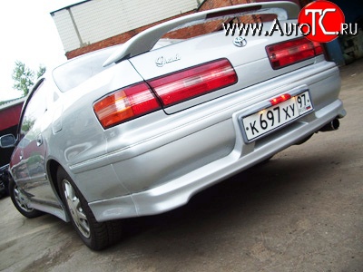 4 849 р. Накладка Concept на задний бампер Toyota Mark 2 X100 седан (1996-2000) (Неокрашенная)  с доставкой в г. Воронеж