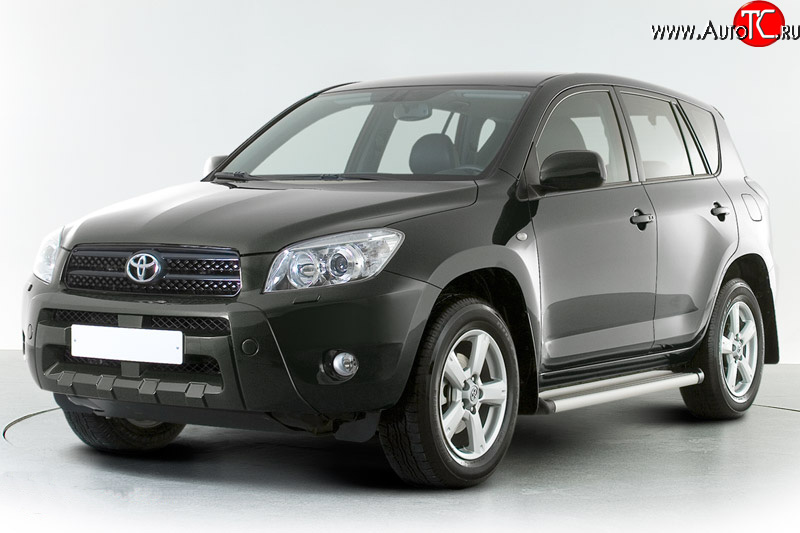 2 899 р. Накладка переднего бампера Toyota RAV4 XA305 5 дв. дорестайлинг (2005-2009) (Неокрашенная)  с доставкой в г. Воронеж