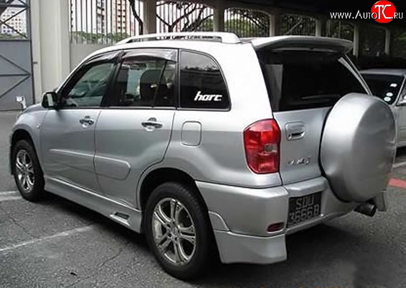 6 899 р. Накладки Sport на задний бампер автомобиля Toyota RAV4 CA20 5 дв. дорестайлинг (2000-2003) (Неокрашенные)  с доставкой в г. Воронеж