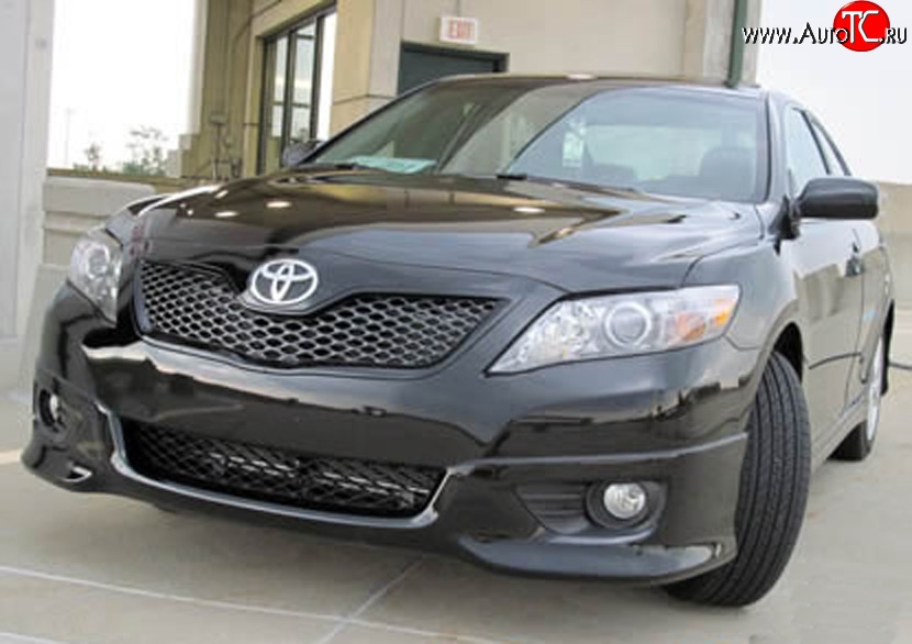 7 349 р. Накладка переднего бампера Sport Edition Toyota Camry XV40 рестайлинг (2009-2011) (Неокрашенная)  с доставкой в г. Воронеж