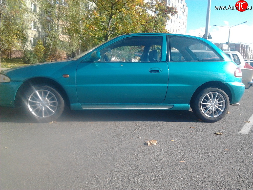 3 949 р. Пороги накладки Uni V9 (составные, максимальная длина 2020 мм) Mazda Verisa DC (2004-2015)  с доставкой в г. Воронеж