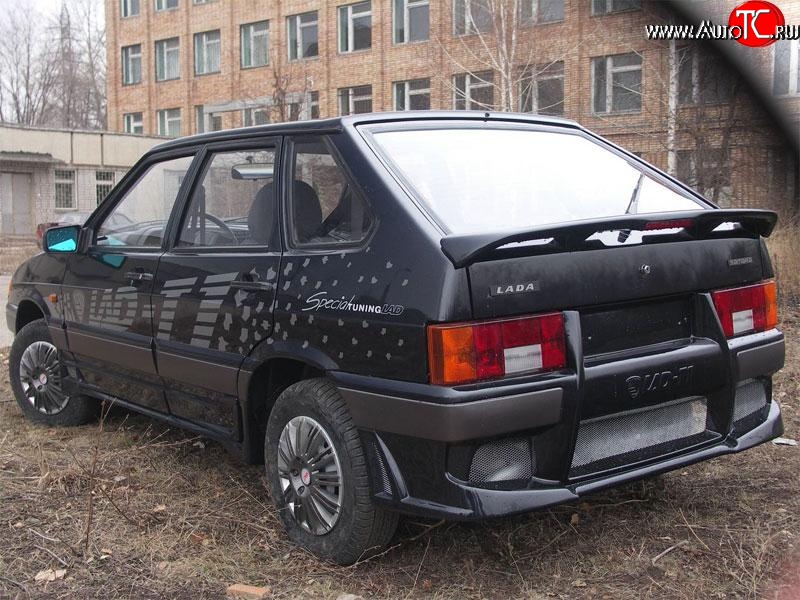 4 199 р. Задний бампер T1 Лада 2113 (2004-2013) (Неокрашенный)  с доставкой в г. Воронеж