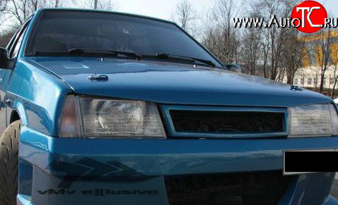 5 299 р. Лёгкий пластиковый капот Bad Boy VMV Лада 2108 (1984-2003) (Небольшие наплывы фар, Неокрашенный)  с доставкой в г. Воронеж
