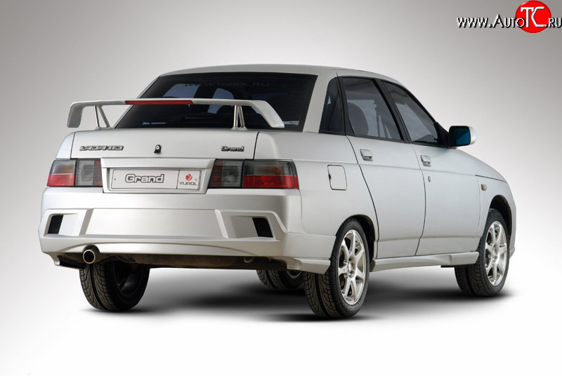 4 649 р. Задний бампер Гранд Эволюция Лада 2110 седан (1995-2007) (Неокрашенный)  с доставкой в г. Воронеж