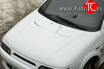 9 399 р. Пластиковый капот WRC Лада 2112 хэтчбек (1999-2008) (Неокрашенный)  с доставкой в г. Воронеж