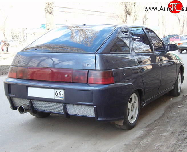 4 599 р. Задний бампер M-VRS V2 Лада 2112 хэтчбек (1999-2008) (Неокрашенный)  с доставкой в г. Воронеж