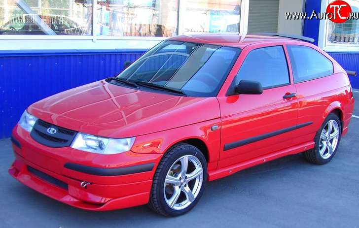 5 499 р. Спойлер SVR переднего бампера Лада 2110 седан (1995-2007) (Неокрашенная)  с доставкой в г. Воронеж