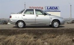 1 329 р. Пороги накладки Spider Лада 2110 седан (1995-2007) (Неокрашенные)  с доставкой в г. Воронеж. Увеличить фотографию 3