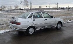 4 199 р. Задний бампер Spider Лада 2110 седан (1995-2007) (Неокрашенный)  с доставкой в г. Воронеж. Увеличить фотографию 5