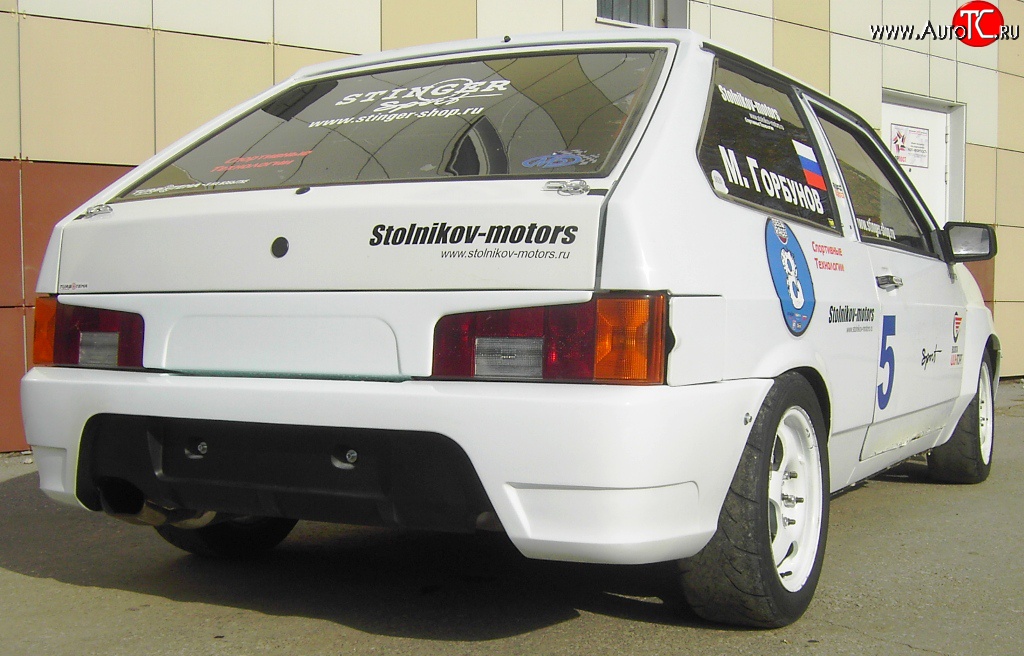 3 899 р. Задний бампер Evo Лада 2113 (2004-2013) (Неокрашенный)  с доставкой в г. Воронеж