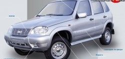 519 р. Накладки на зеркала Кураж 2 до 2005 года  Chevrolet Niva  2123 (2002-2008), Лада 2123 (Нива Шевроле) (2002-2008) (Неокрашенные)  с доставкой в г. Воронеж. Увеличить фотографию 2