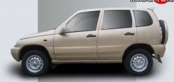 1 349 р. Пороги накладки KURAJ Chevrolet Niva 2123 дорестайлинг (2002-2008) (Глянец, Неокрашенные)  с доставкой в г. Воронеж. Увеличить фотографию 2