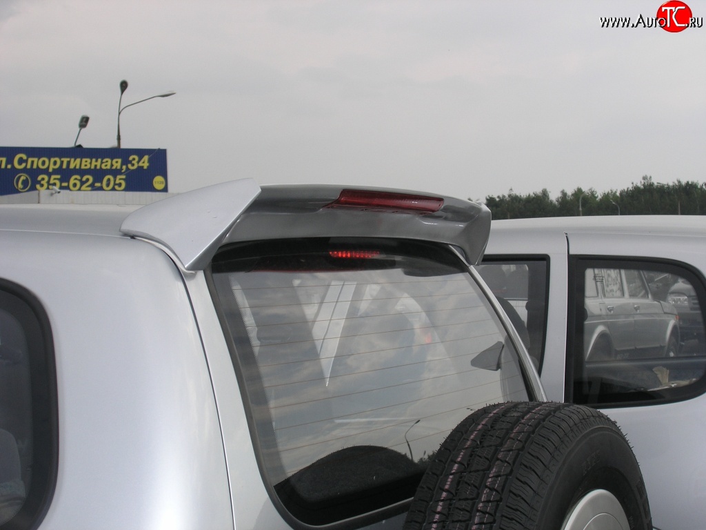 2 559 р. Спойлер 3H  Chevrolet Niva  2123 (2002-2020), Лада 2123 (Нива Шевроле) (2002-2021), Лада Нива Трэвел (2021-2025) (С красным стоп-сигналом, Неокрашенный)  с доставкой в г. Воронеж
