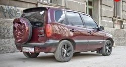 3 899 р. Чехол запасного колеса Трофей Снайпера  Chevrolet Niva  2123 (2002-2020), Лада 2123 (Нива Шевроле) (2002-2021), Лада Нива Трэвел (2021-2025) (Неокрашенный)  с доставкой в г. Воронеж. Увеличить фотографию 2