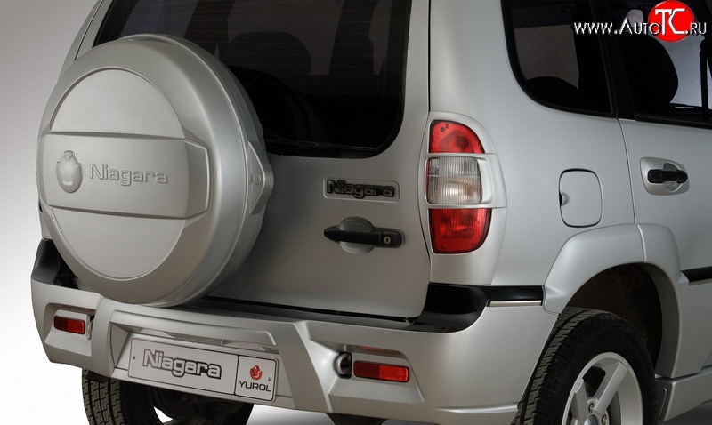 3 099 р. Бокс запасного колеса Ниагара 2 Chevrolet Niva 2123 дорестайлинг (2002-2008) (Неокрашенный)  с доставкой в г. Воронеж