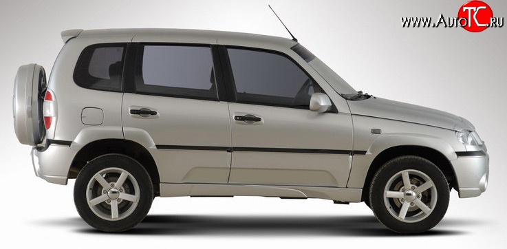 1 999 р. Пороги накладки Ниагара 2 Chevrolet Niva 2123 дорестайлинг (2002-2008) (Неокрашенные)  с доставкой в г. Воронеж
