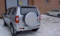 2 299 р. Чехол запасного колеса Chevrolet  Chevrolet Niva  2123 (2002-2020), Лада 2123 (Нива Шевроле) (2002-2021), Лада Нива Трэвел (2021-2025) (Неокрашенный)  с доставкой в г. Воронеж. Увеличить фотографию 2