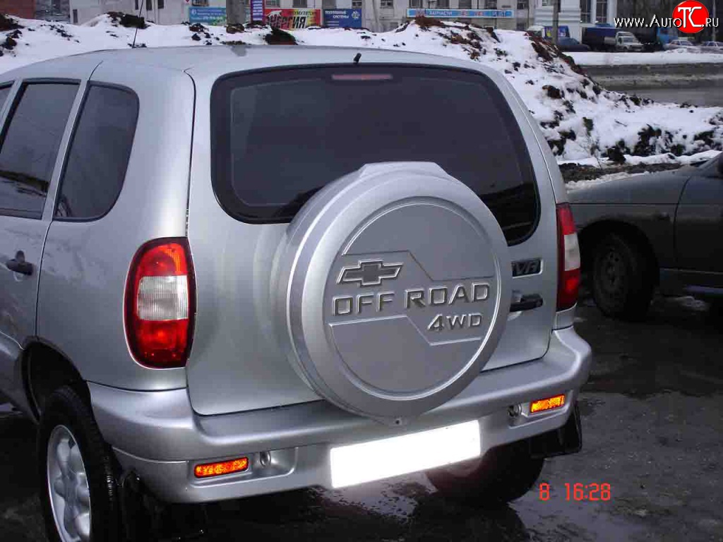 3 399 р. Бокс запасного колеса Off-Road  Chevrolet Niva  2123 (2009-2020), Лада 2123 (Нива Шевроле) (2002-2021), Лада Нива Трэвел (2021-2025) (Неокрашенный)  с доставкой в г. Воронеж