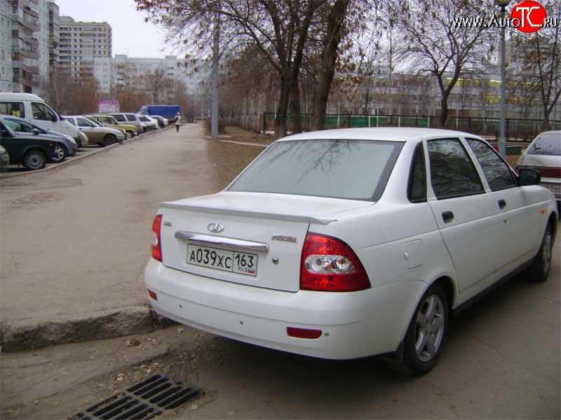 1 799 р. Спойлер Спорт-Классик Лада Приора 2170 седан дорестайлинг (2007-2014) (Неокрашенный)  с доставкой в г. Воронеж