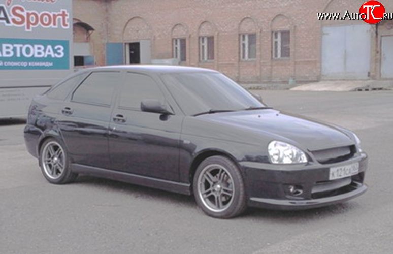 8 929 р. Передний бампер TMS Лада Приора 21728 купе дорестайлинг (2010-2013) (Неокрашенный)  с доставкой в г. Воронеж